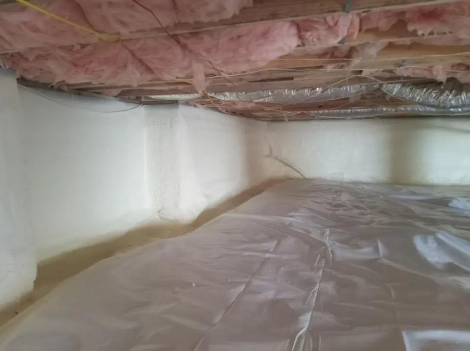 Crawl space encapsulation with closed-cell spray foam for Spray Foam Roofing Repair in Luling
